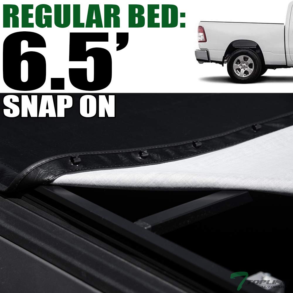 Topline Autopart Hidden Snap On Vinyl Truck Bed Tonneau Cover For 19 20 Up Dodge Ram 1500 2500 3500 6 4 Feet 76 8 Bed New Body Style Buy Online In Pakistan