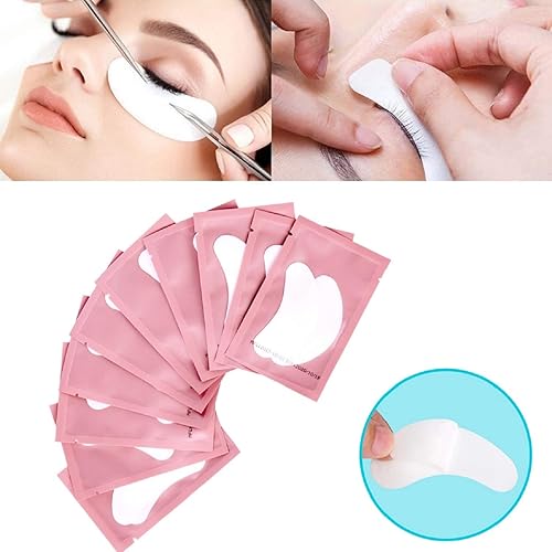 Miniatura 6 de Juego de 100 pares de almohadillas de gel para extensiones de pestañas, cómodas y frescas debajo de los ojos para extensiones de pestañas, parches