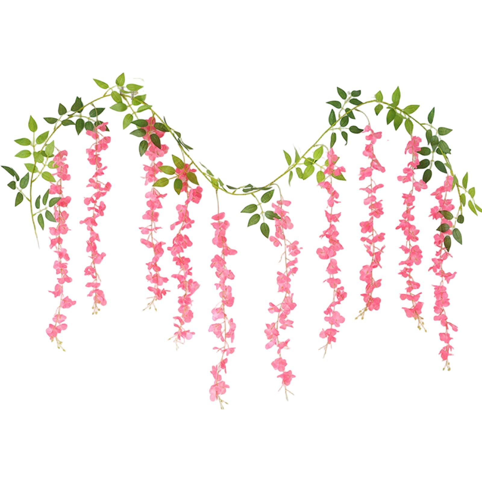 Shurhome Artificial Wisterias Vine Ceiling Decoration with Life Like Flower for Wedding Ceremony and Special Occasion Artificial Flower