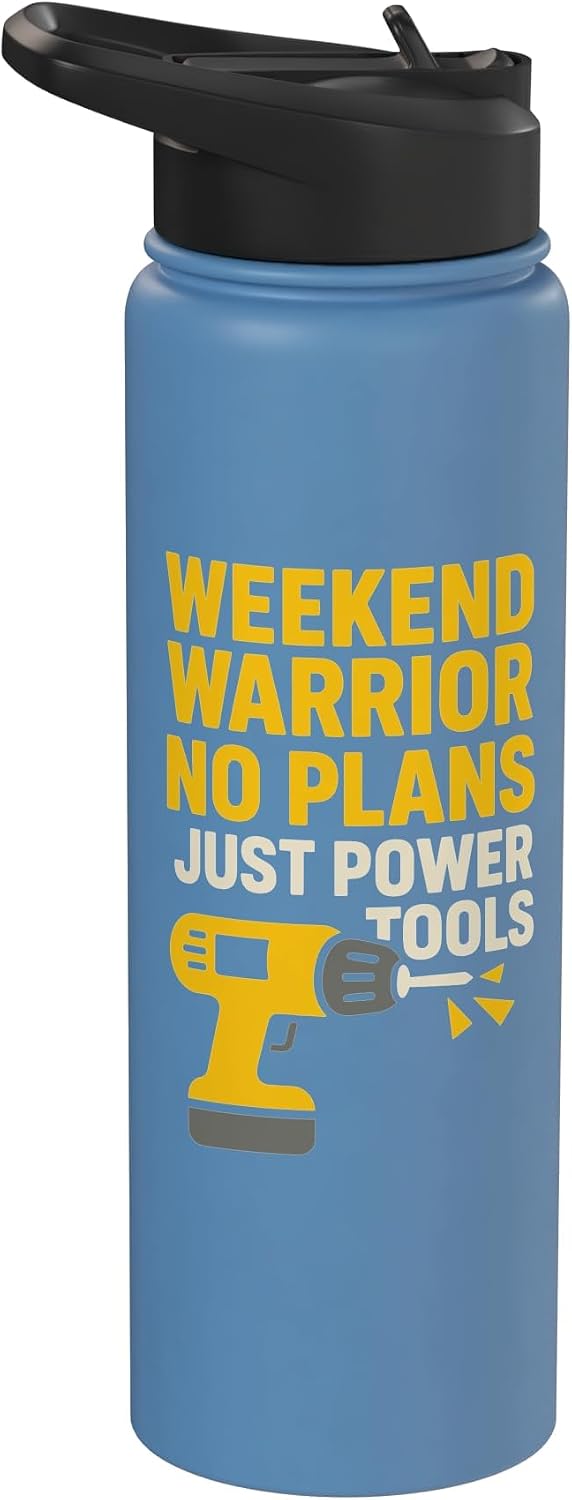 DIY Home Renovation Tools Paint Project Humor Gift Stainless Steel Insulated Water Bottle