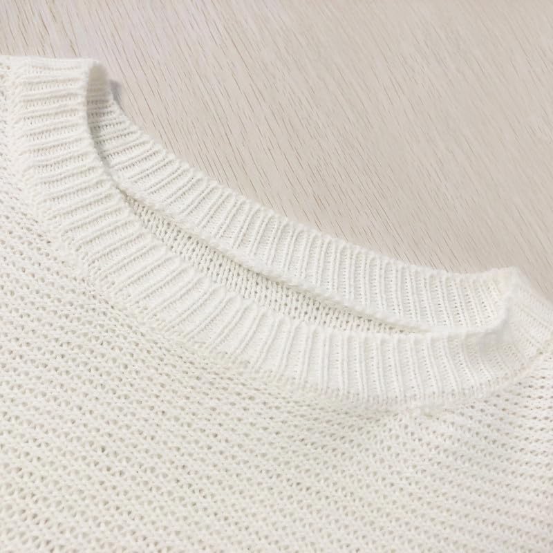 CORIRESHA Men's Fall Elbow Patch Sweater Crewneck Long Sleeve Ribbed Knit Pullover2