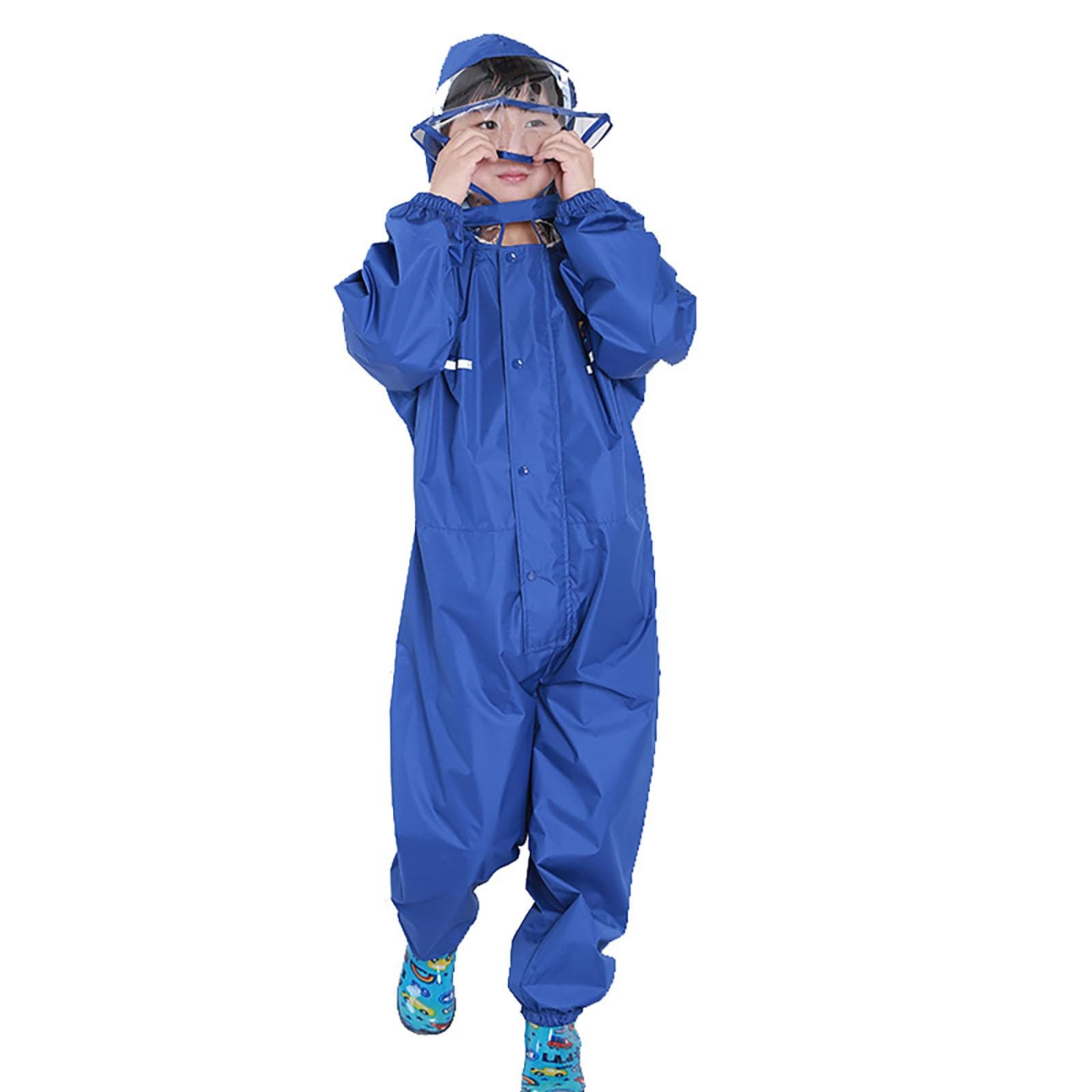 Generico Giacca Antipioggia Bambino,Impermeabili Per Bambini Impermeabili Spessi Per Bambini E Bambine Adatti A Bambini Dai 2 Ai 13 Anni