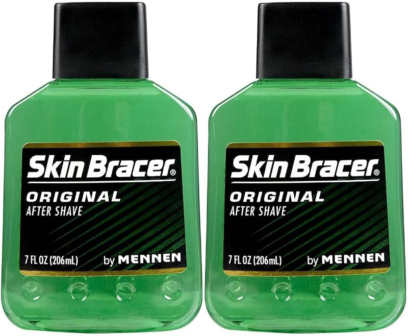 Skin Bracer by Mennen Afta loção pós-barba, 2 frascos de 210 mL