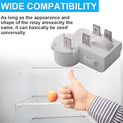 Miniatura 5 de Paquete de 2 compresores de refrigerador de 4 pines PTC Relé de arranque Protector de carga para Haier para Siemens para Hotpoint ZHB35-120P15