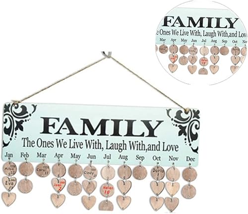 Miniatura 6 de Birthday Calendar Reminder Birthday Plaque with Family Birthday Plaque Birthday Reminder Plaque Calendarios De Adviento Calendar Plaque Board Wall