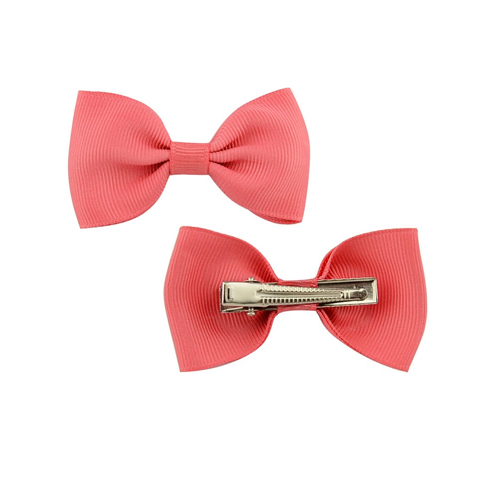HLIN 40 PCS Grosgrain Ribbon Hair Bow Clips for Thin Hair Baby Girl Pinwheel Bow Tie Boutique Alligator Clips