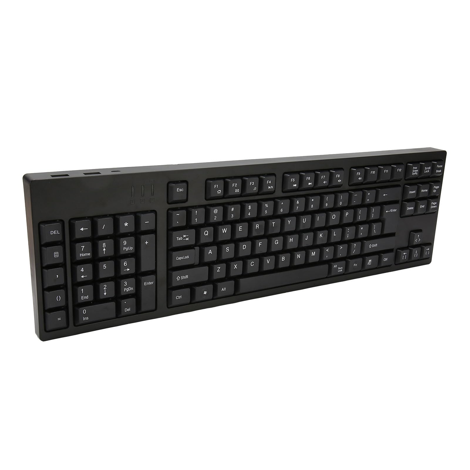 VBESTLIFE Teclado para Zurdos USB de Oficina Con Diseño Ergonómico de 109 Teclas, Numérico Izquierdo Con 2 Interfaces USB para Diseñadores de Contabilidad Empresarial