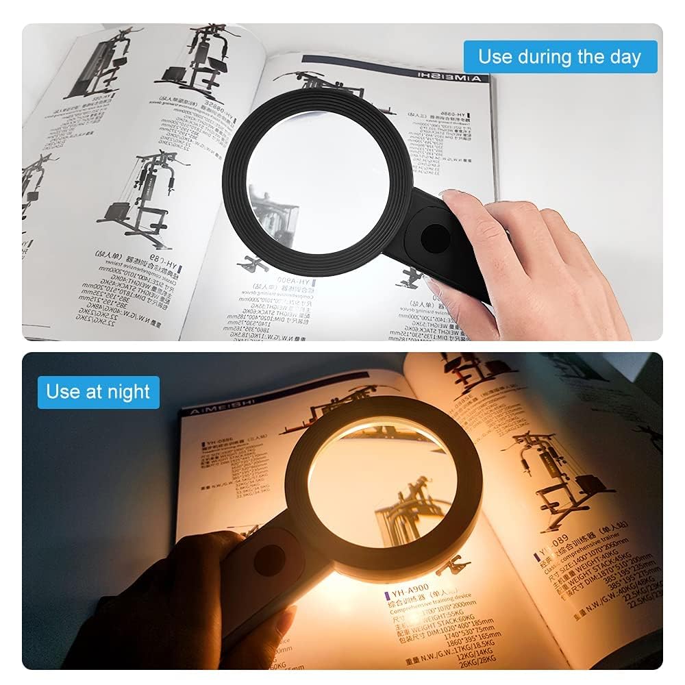 Illuminated Magnifying Glass Double Invert