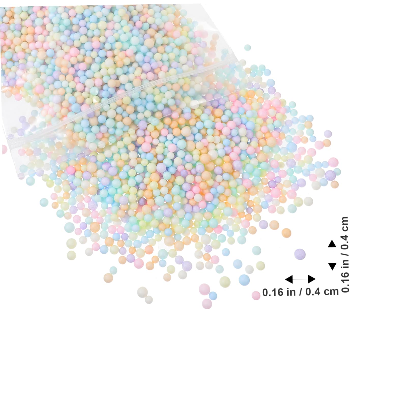 ERINGOGO DIY Craft Kit 3 Sets of 20g Mini Foam Balls for Doll Stuffed Toys Vase Decor