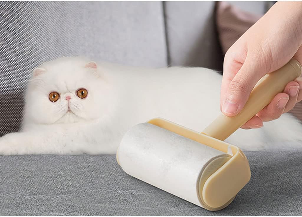 Lint Roller for Pet Hair Extra Sticky Lint Remover Yellow Cat & Dog Hair Roller for Couch Clothes Furniture Rodillo quitapelusas Fur Removal Tool