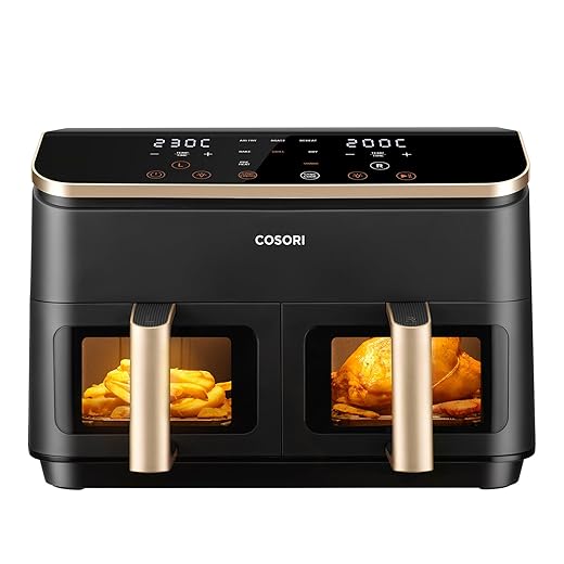 COSORI 8,5 L Double Compartiment Or