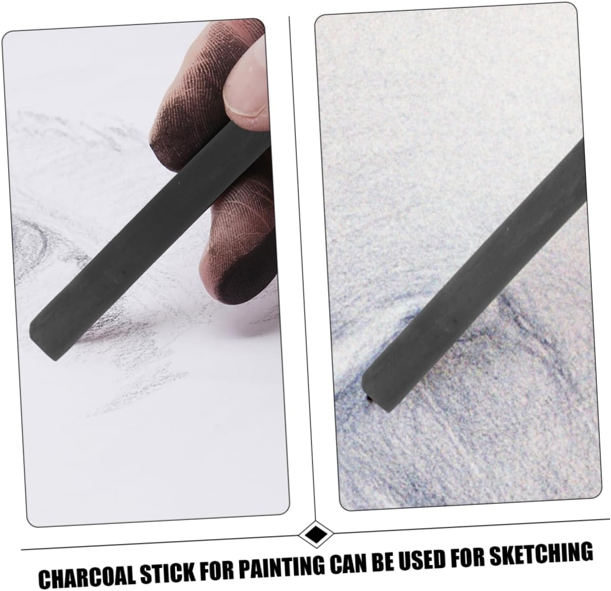 25pcs Compressed Charcoal Sticks for Professional Sketching Durable Artist Drawing Pencils for Shading and Blending for Beginners and Hobbyists
