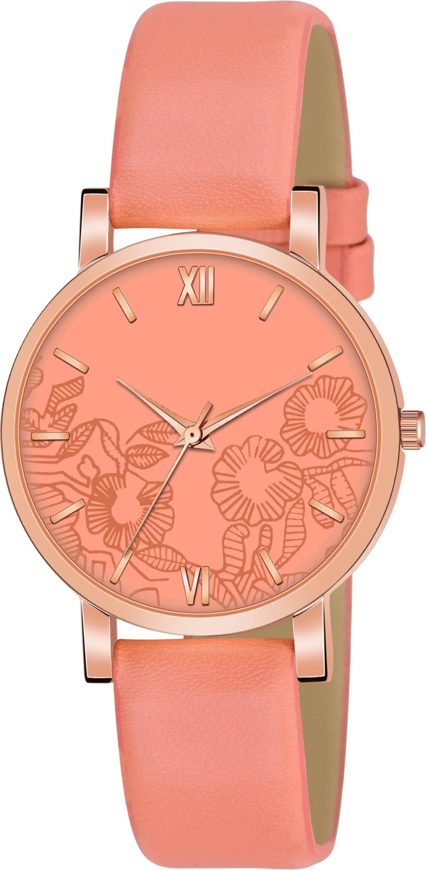 Talgo Alluring Analogue Flower Orange Dial and Orange Leather Strap Graceful Stylish Wrist Watch for Girl and Women Pack of 1-C36-FLOWER-ORG-D-ORG-PLN-L (B0CBRT235H) Amazon Price History, Amazon Price Tracker