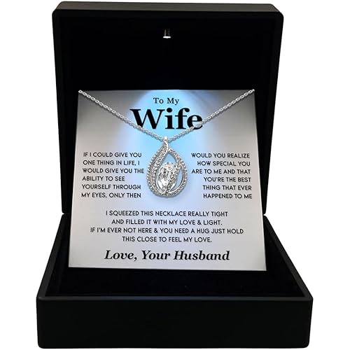 TRYNDI Necklace Gifts for Wife from Husband - Gift for Wife Anniversary Birthday Gift Ideas, Gift for Wife, Christmas, Valentines, Wedding Anniversary Romantic Gifts for Her