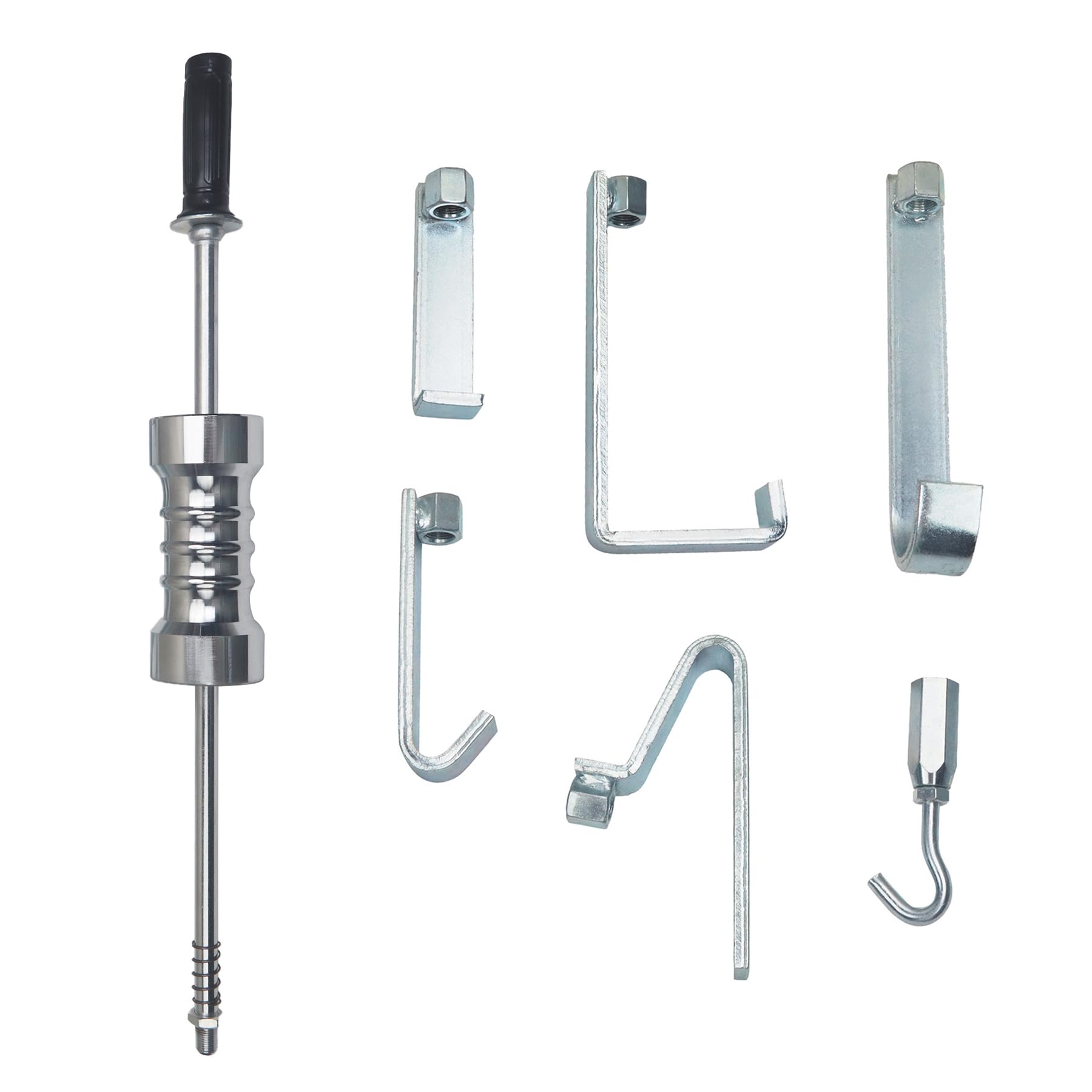 Gleithammer-Set, 8.5 kg Schwerlast-Zughammer mit 5 Abziehhaken, Karosserie-Ausbeulwerkzeug für Auto & LKW