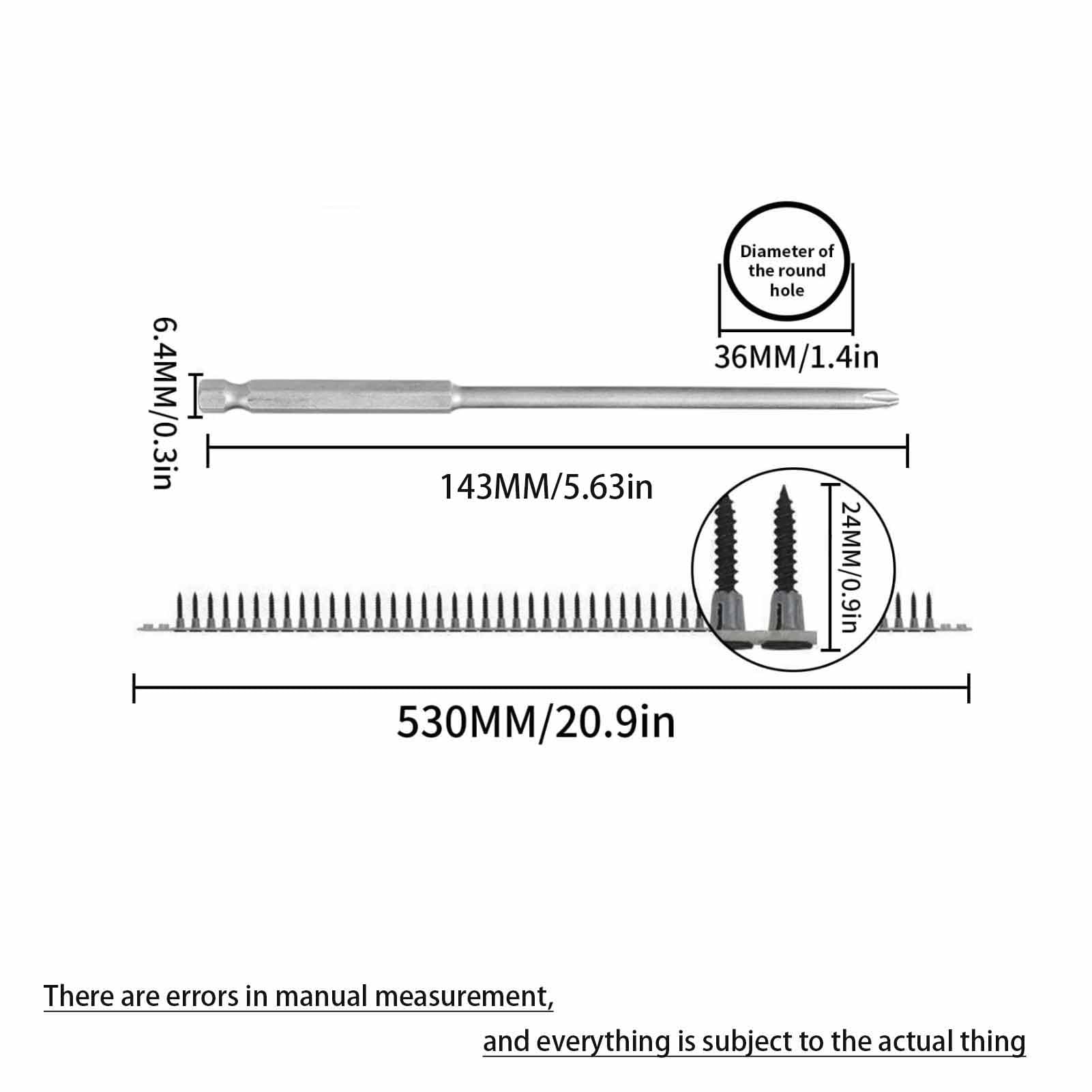 Automatic Chain Nail Gun Adapter, 48MM Electric Drill Chain Attachment Set for ail Gun Electric Drill, for Drywall Woodwork (Drill Chain Adapter Set) (Chain with Nails (100Pcs))