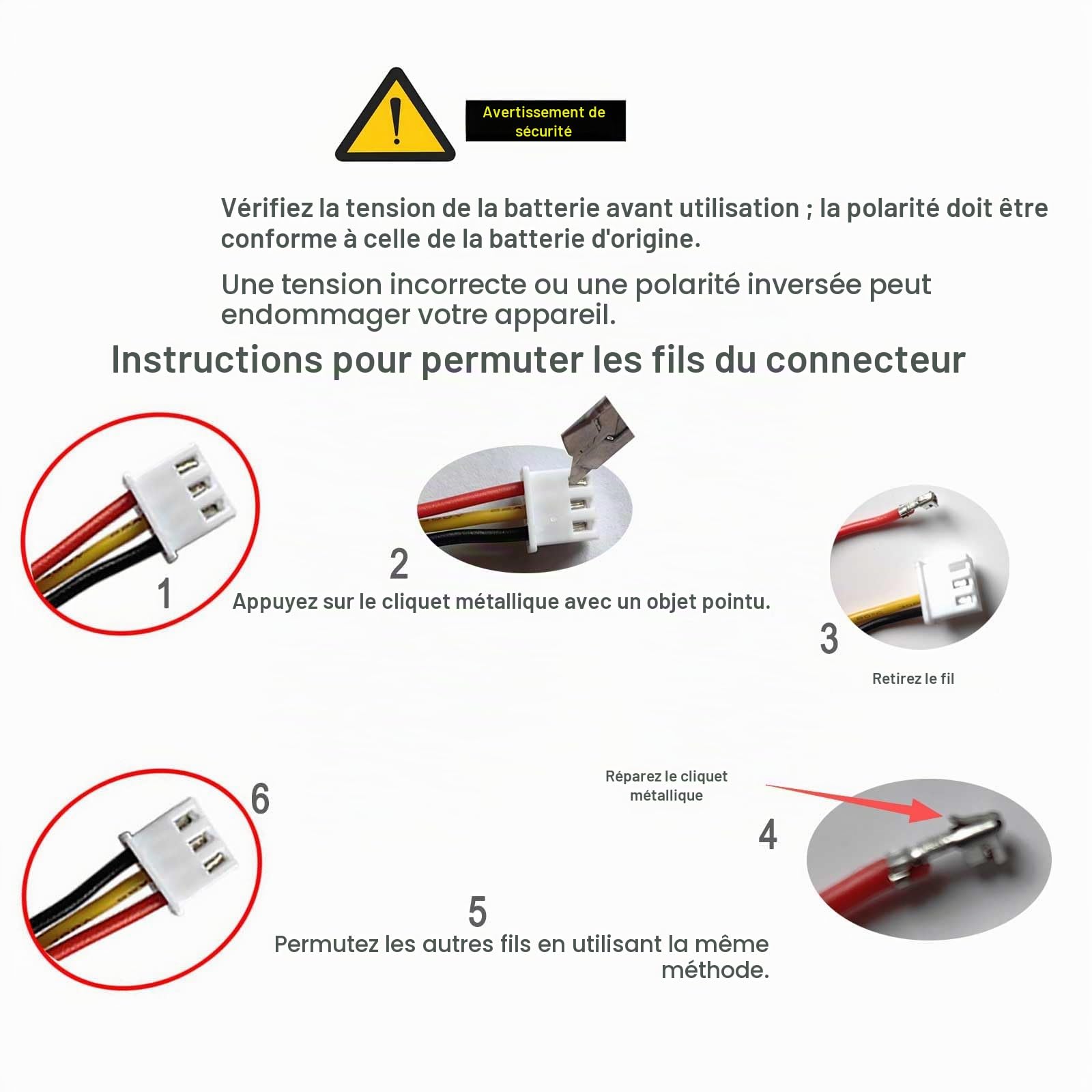 Batterie lithium-ion rechargeable 7,4 V 5200 mAh avec connecteurs XH2.54/2P, batteries 18650, batterie Li-ion 2S2P, prend en charge la décharge continue 3C