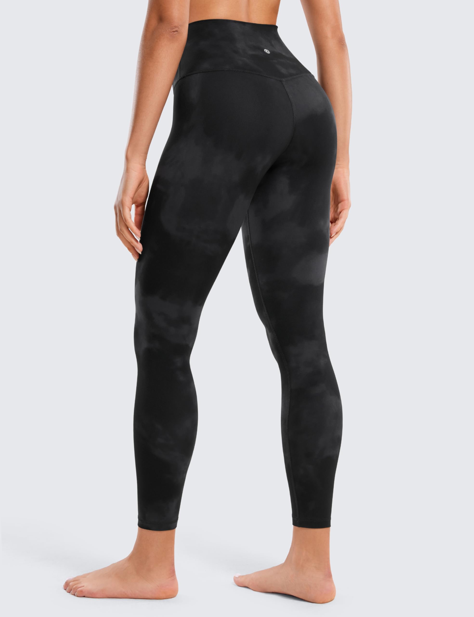 CRZ YOGA Butterluxe Leggings 64cm Negro-Tiedye 46 | Extremadamente Suave, Compresión Suave, Elásticas, Opacas, Yoga, Deporte, Gimnasio, Cintura Alta, para Mujer