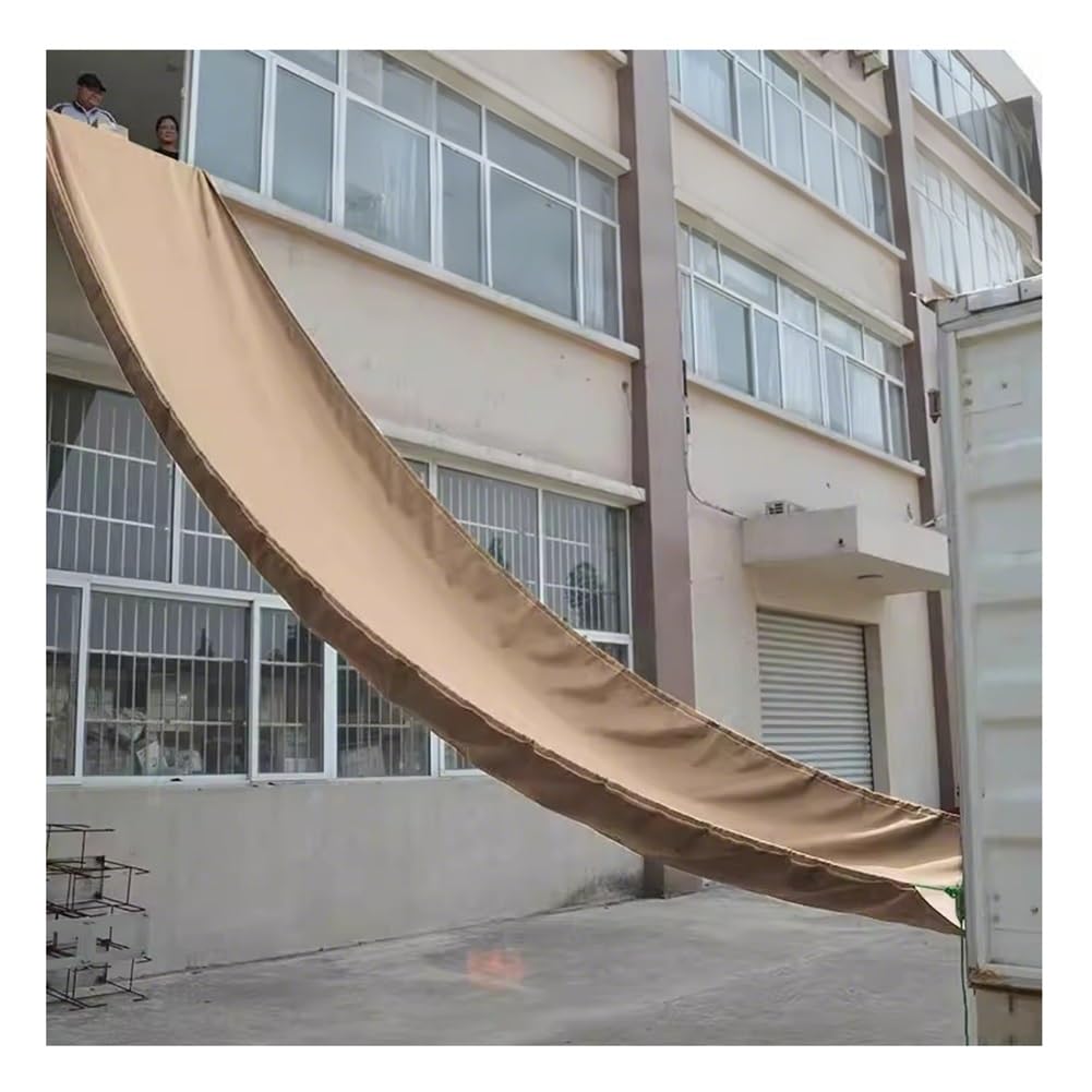 GLDYTVF Heavy Duty Canvas Chute, Tear-Resistant Cargo Handling Slides for Warehouse Unloading, Temporary Construction Solution for Tall Buildings (2x10 m)