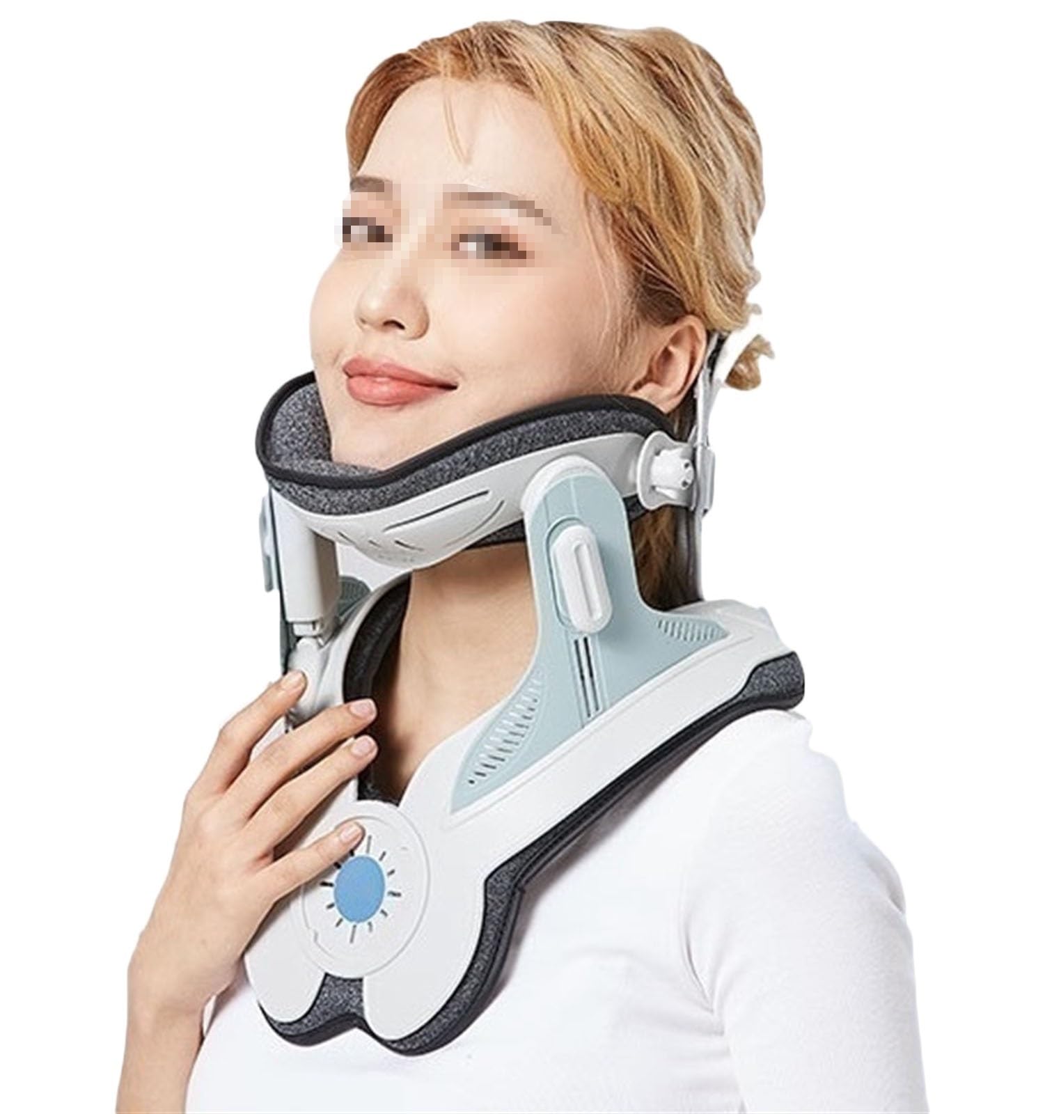 Cerviflex Neck Stretcher, Ładowalna Elektryczna Orteza Szyi Z Pompką Powietrza Przenośna Trakcja Szyjki Macicy Z 3 Mocami Trakcji Wbudowana 8 Poduszka Powietrzna Do Łagodzenia Bólu Szyi Wsparcie