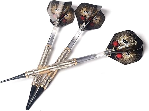 CUESOUL Dragon Series 16 Gram Soft Tip Darts with Slim Dart Case