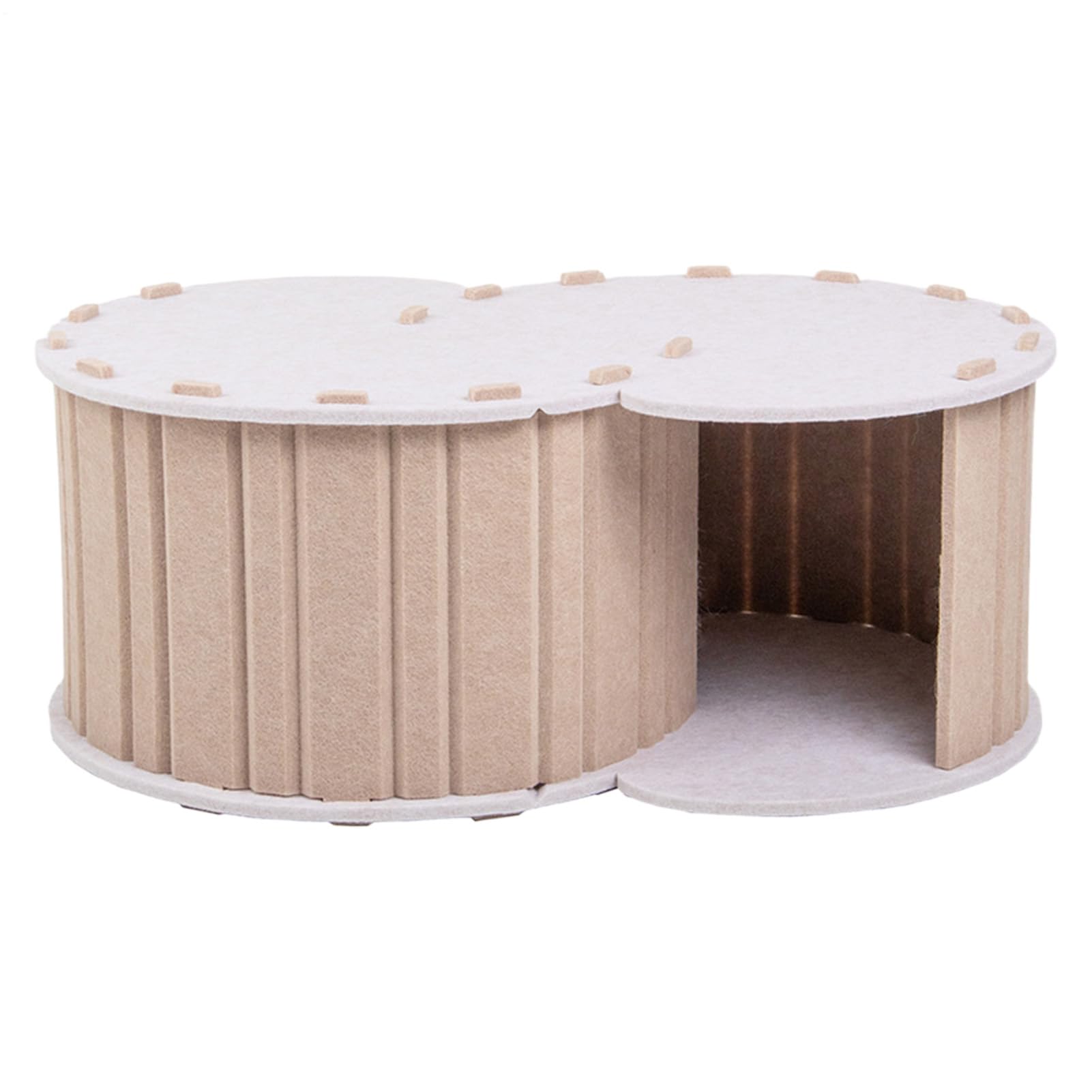 Lit Tunnel pour Chat Griffoir | Jouet Tunnel Chat Lit Donut Intérieur En Feutre Pour Chaton Chiot Lapin Petites Races Intérieur Maison Appartement Extérieur