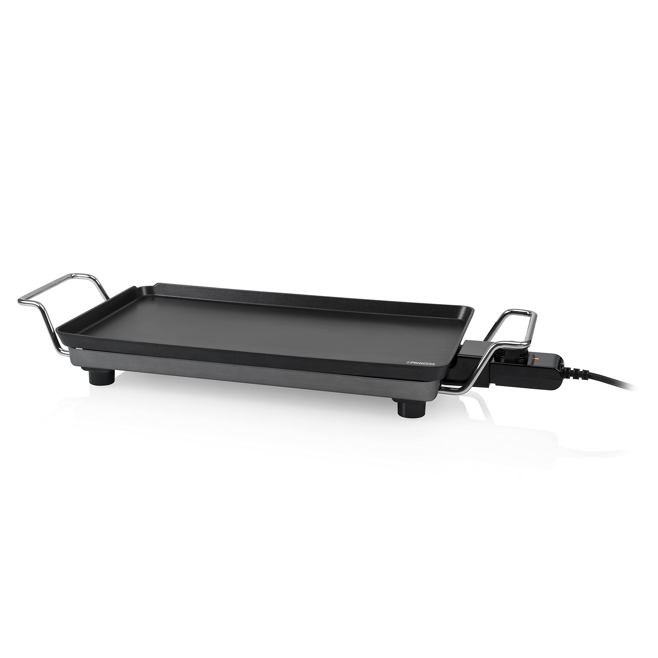 Plancha Princess Chef Pro Cla) Ssic Czarny – Odlew Aluminiowy – 4 Osoby – 46 X 26 Cm – 2000 W