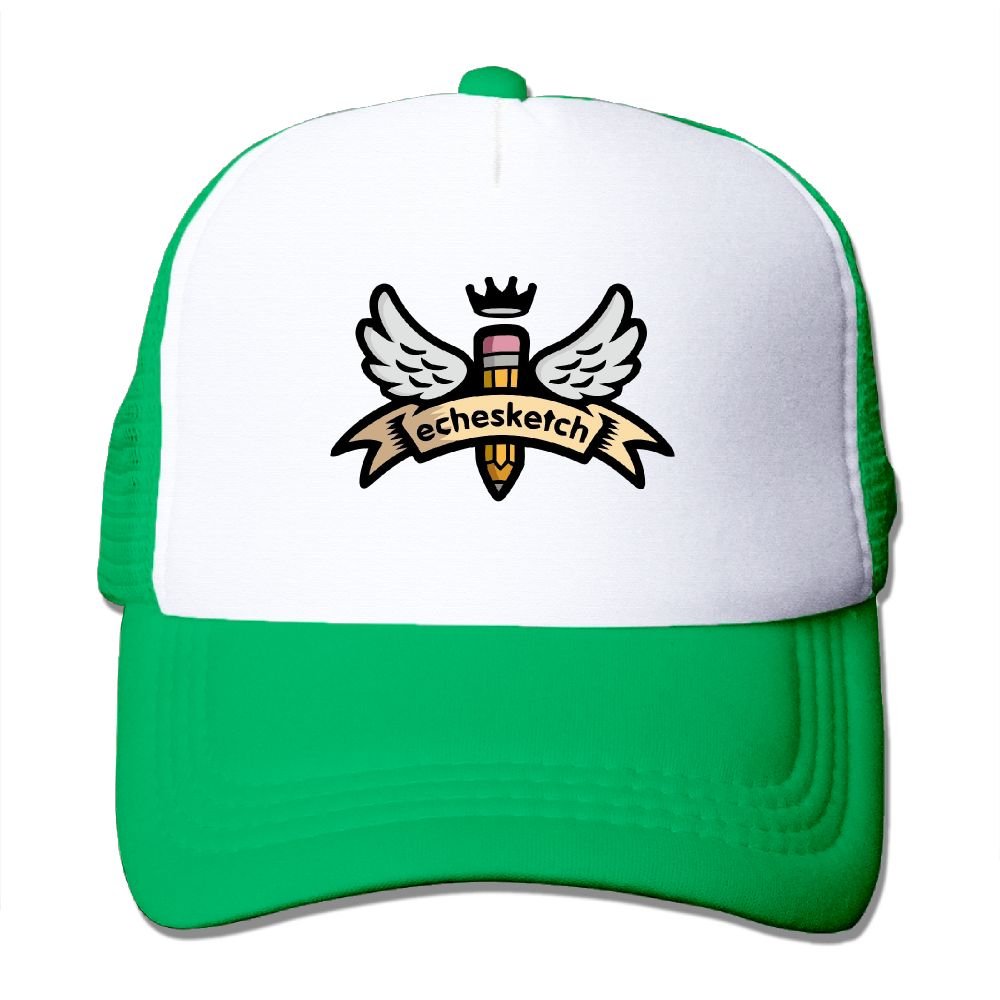 ACFUNEJRQ Winged Pen Sign Summer Large Foam Mesh Cap Mesh Eye Adjustable Rear Cap