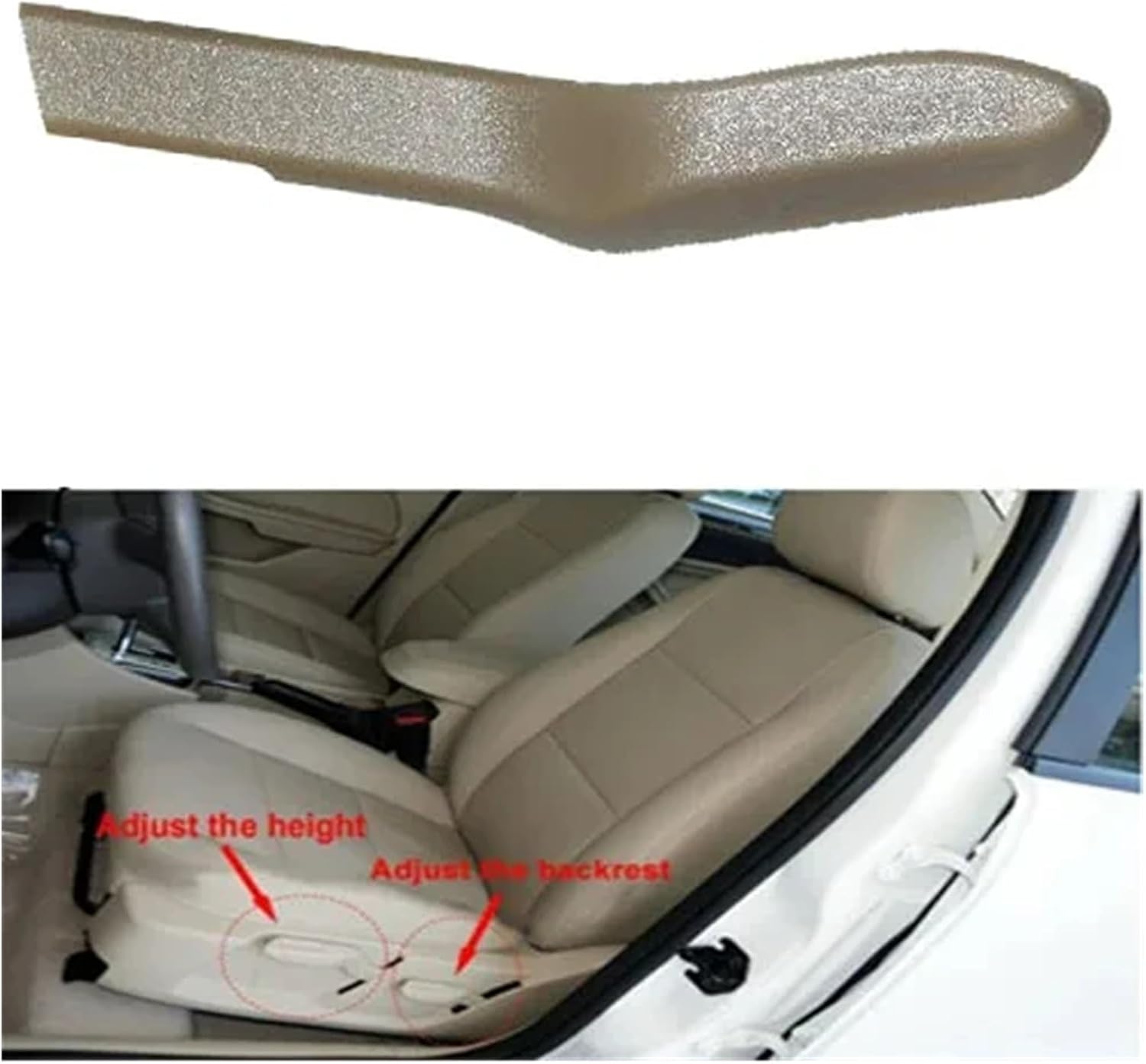 Multicolor Fit for Seat Adjustment Handle Fit for Focus Mk2 2005-2012 BF 5M51F600D15AA 3M51R62578AA(Black-1pair)