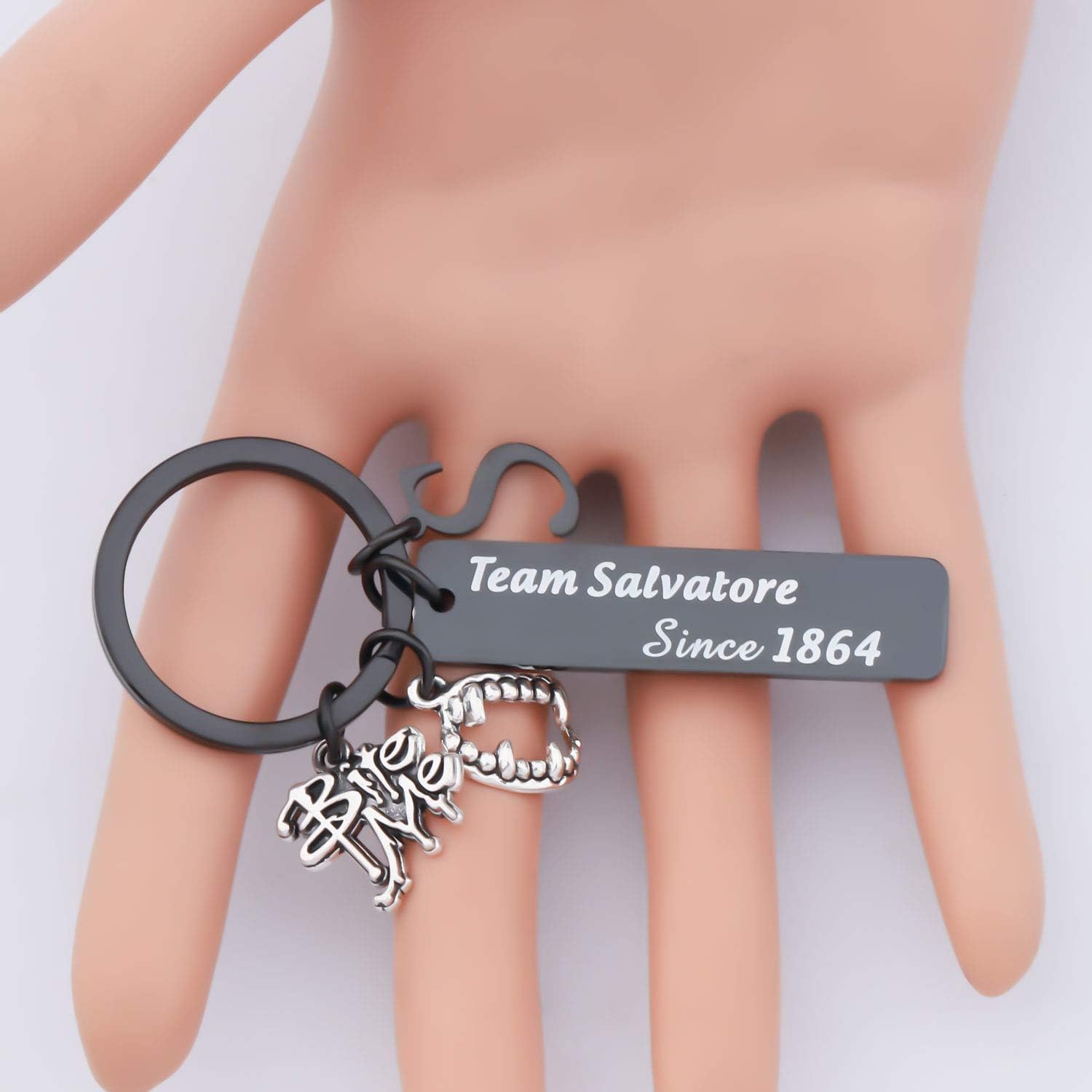 CENWA Bracciale The Vampire Diaries Per Fan | Iscritto 'Always And Forever Family Above All' In Rame, Regalo In Sacchetto Di Velluto
