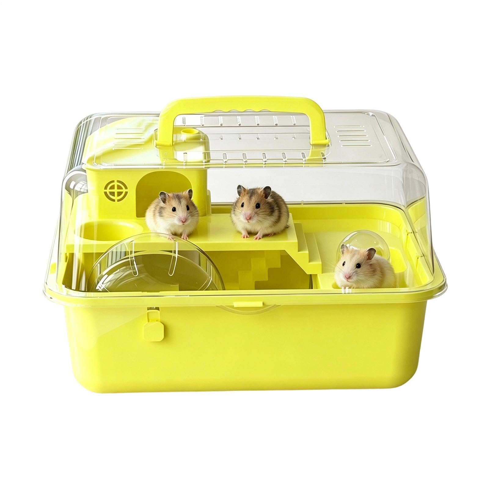 Habitat hamster intérieur transparent pour observer vos petits rongeurs