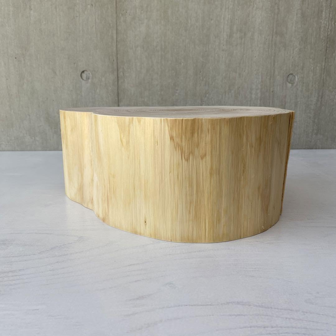 【ハート型のヒノキの切り株プレート】アクセサリー ディスプレイ オブジェ 植物 Amazon.co.jp: ハート型のヒノキの切り株プレートアクセサリー