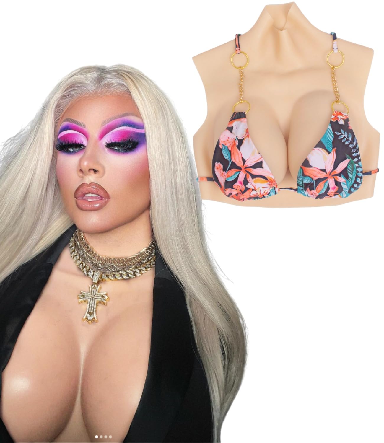 Silikon Brüste Brustformen Realistisch Brustplatten Brustprothese Künstliche Brust für Cosplay Crossdresser B-H Cup