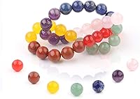 Vista 21 de Cuentas de piedra natural de 6 mm de lava negra pulidas y redondas, cuentas lisas de piedra preciosa para hacer joyas 15 pulgadas (lava negra, 6 mm)