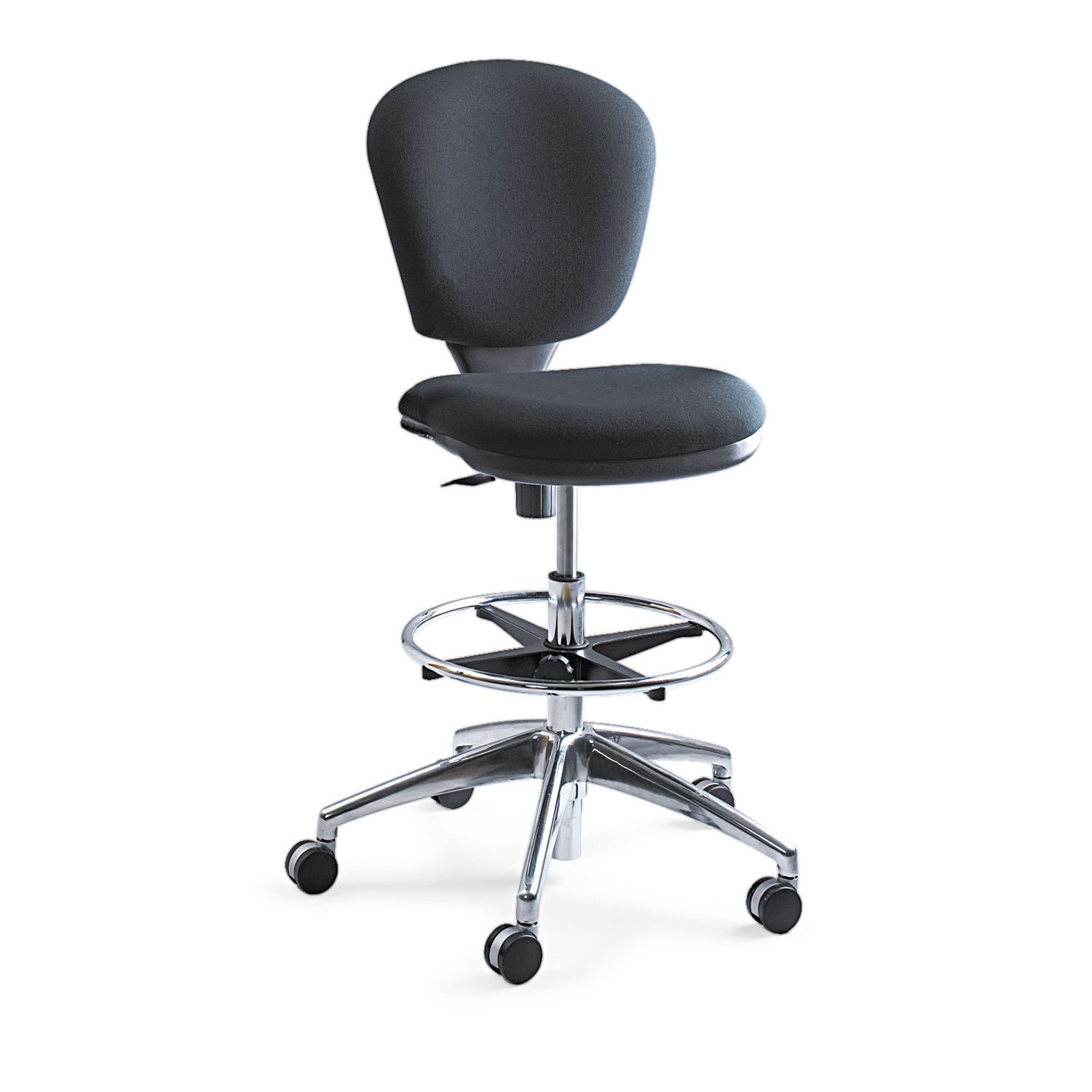 SafcoMetro Ergonomic Office Chair, Extended-Height, Adjustable with Swivel Base, Padded, Black
