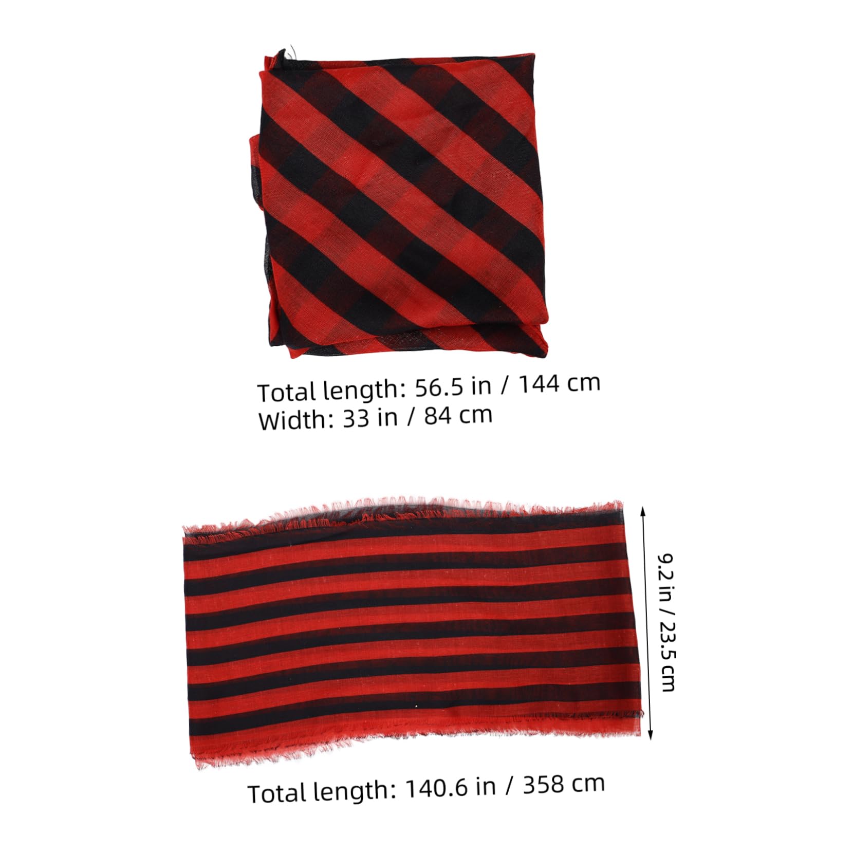 FRCOLOR Halloween Pirate Costume for Men and Women Unique Head Scarf Sash Belt Accessories Cosplay Bandana for Parties Theater and Festivals Comfortable Lightweight