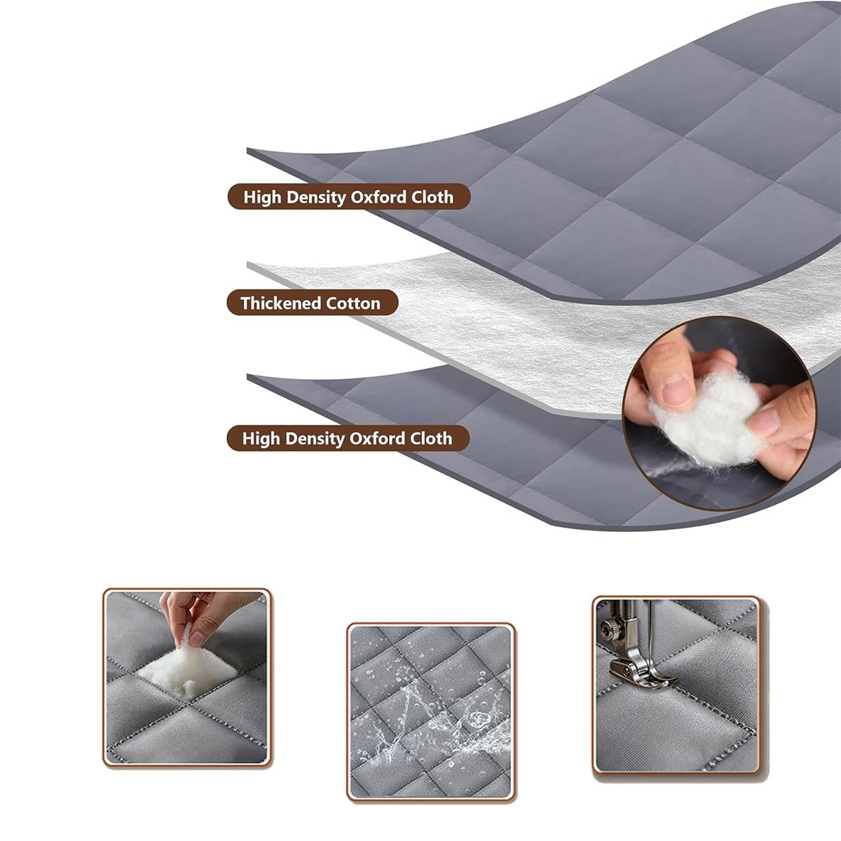 Fenster Isolierfolie Wintern, Isolier-Vorhang & Verdunklungsfolie Set | Thermo Fensterabdeckung Aus Oxford-Stoff | 50-300cm | Kälteschutz, Windschutz, Energiesparen(Gray,150x200cm)