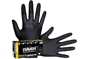 Raven Black Nitrile Gloves: Your Shield Against Contaminants