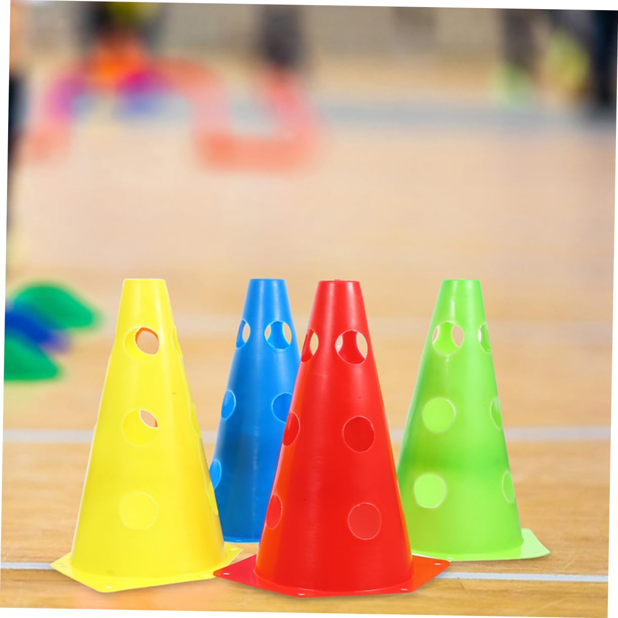 BESPORTBLE 12pcs Soccer Training Cones Plastic Safety Cones for Parking Road Agility Drills Easy to Observe Stackable