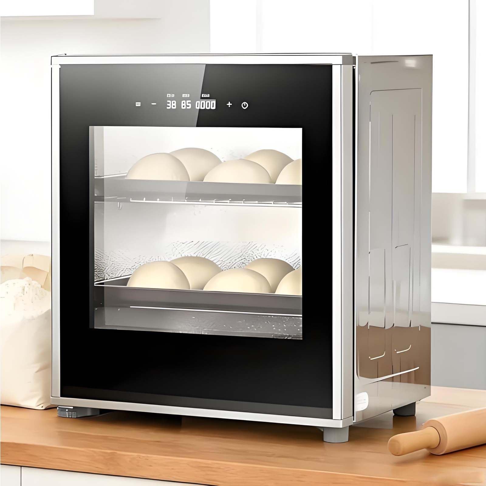 GUTYGIO 40L Bread Proofer, Electric Dough Proofer Machine with Adjustable Temperature,Timing and Humidity Control,Removable Electric Dough Proofer for Even Fermentation
