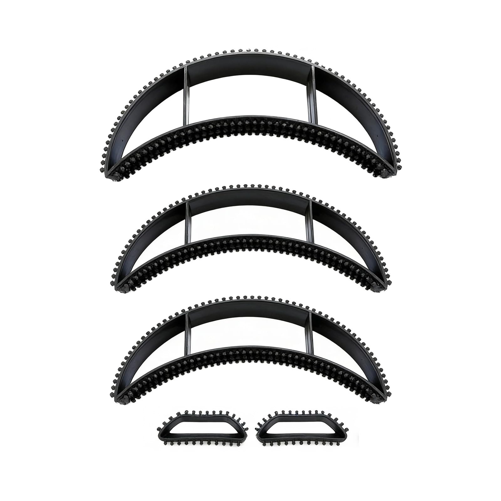 5 Pcs Black Hair Bump It Tool, Volume Hair Base Pads Styling Insert Set, Fluffy Hair Pump Accessories for Women, Bun Maker for Long Thick Hair