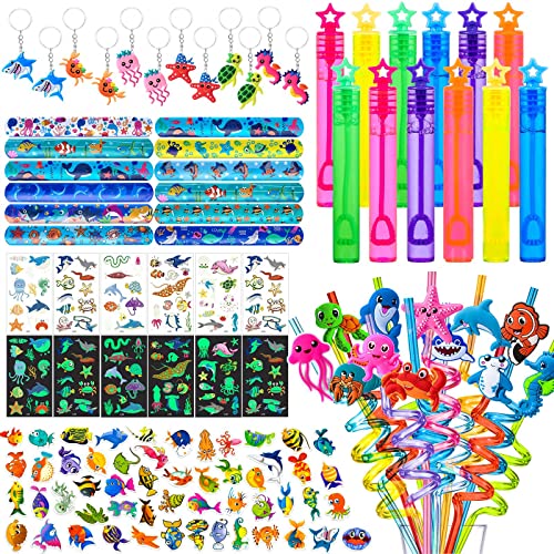 Golray 112pcs Under the Sea Party Favors Ocean Animal Creature Bulk Toy Gift Summer Birthday...
