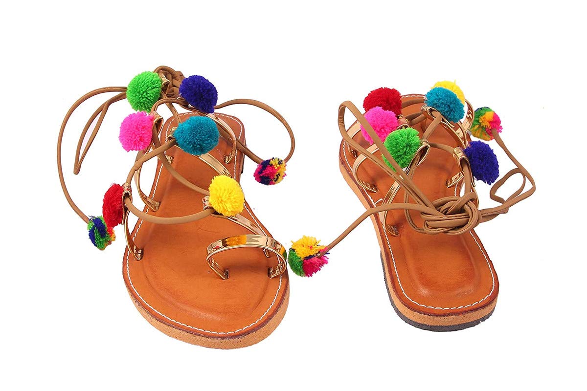 Shree Womens Multicolour Sandal - 8 (B07GLKJC23) Amazon Price History, Amazon Price Tracker