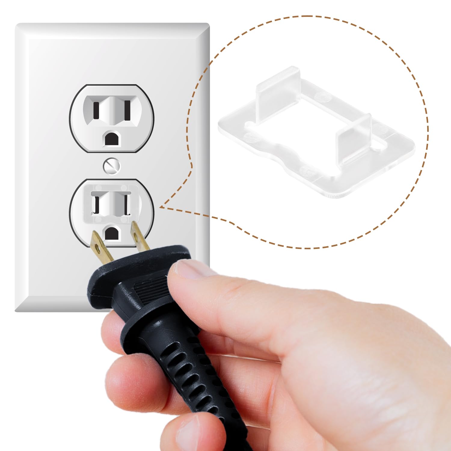 10pcs Loose Outlet Fix Snug Plug, Keeps Loose Sockets Tight