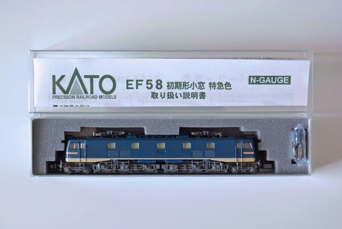 【新同】KATO 3020-7 EF58初期形小窓特急色　付属品未使用未開封12 KATO 3020-7 EF58 初期形 小窓 特急色 電気機関車 2両セット Nゲージ