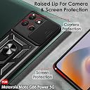 TheGiftKart Tough Armor Bumper Back Cover Case for Motorola Moto G86 Power 5G | KickStand & Ring Holder | 360 Degree Protection Back Cover for Moto G86 Power 5G (PC & TPU, Sliding Camera Cover, Black) gallery image