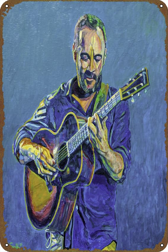 IEITB Dave Matthews Tin poster, ideal wall decoration for offices, restaurants, bars, cafes, residences, gardens, shops, clubs -12 X 8 inches