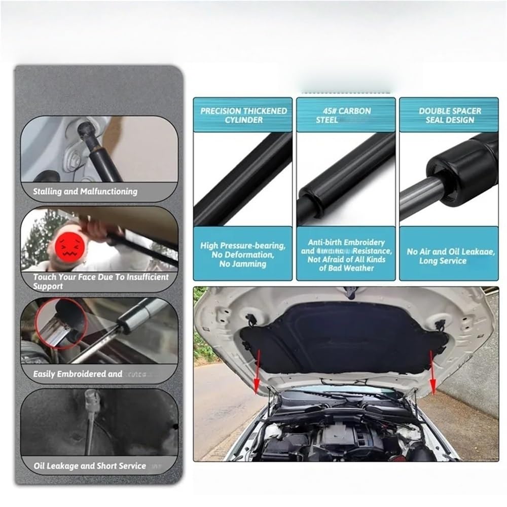 Capó Para E60 E61 525i 528i 530i 2004-2010 Amortiguadores