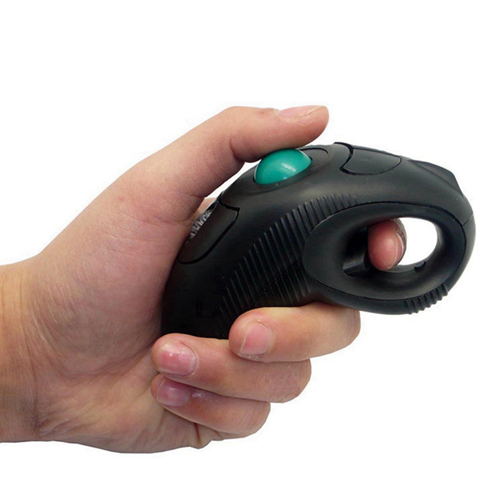2X 2.4G Wireless Air Mouse Ergonomique Trackball Handheld Finger USB Souris USB Optique Trackball Souris