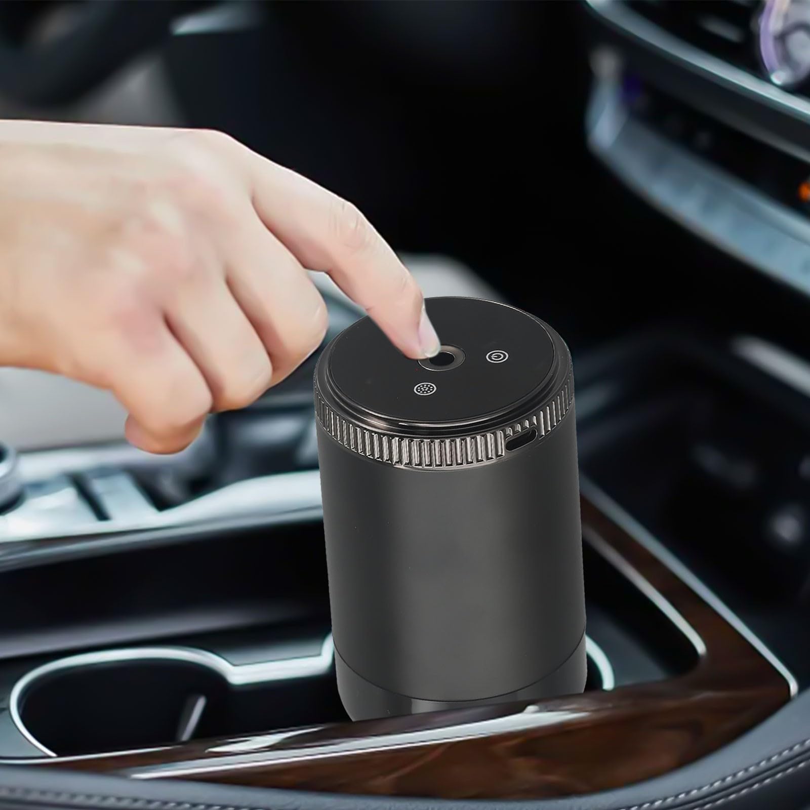 Diffusore di Deodorante per Auto Intelligente Ricaricabile Portatile a 5 Livelli Regolabile diffusore di aromi con Luce Pick-up Top Stellato per Veicoli